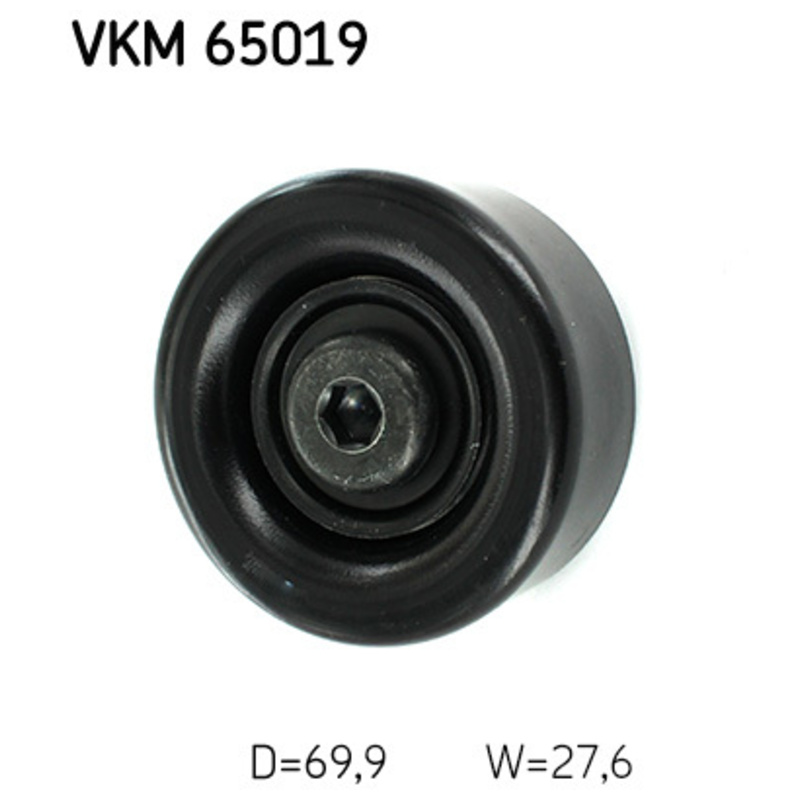 SKF Vratná/vodiaca kladka rebrovaného klinového remeňa VKM65019