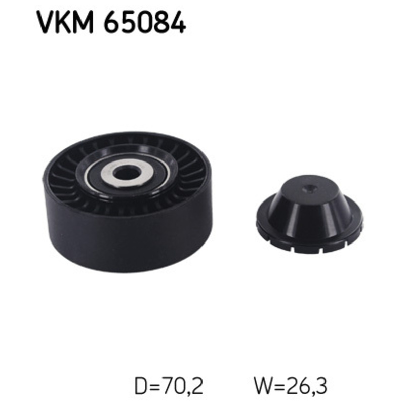 SKF Vratná/vodiaca kladka rebrovaného klinového remeňa VKM65084