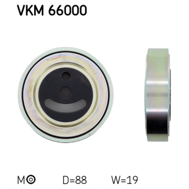 SKF Napínacia kladka rebrovaného klinového remeňa VKM66000