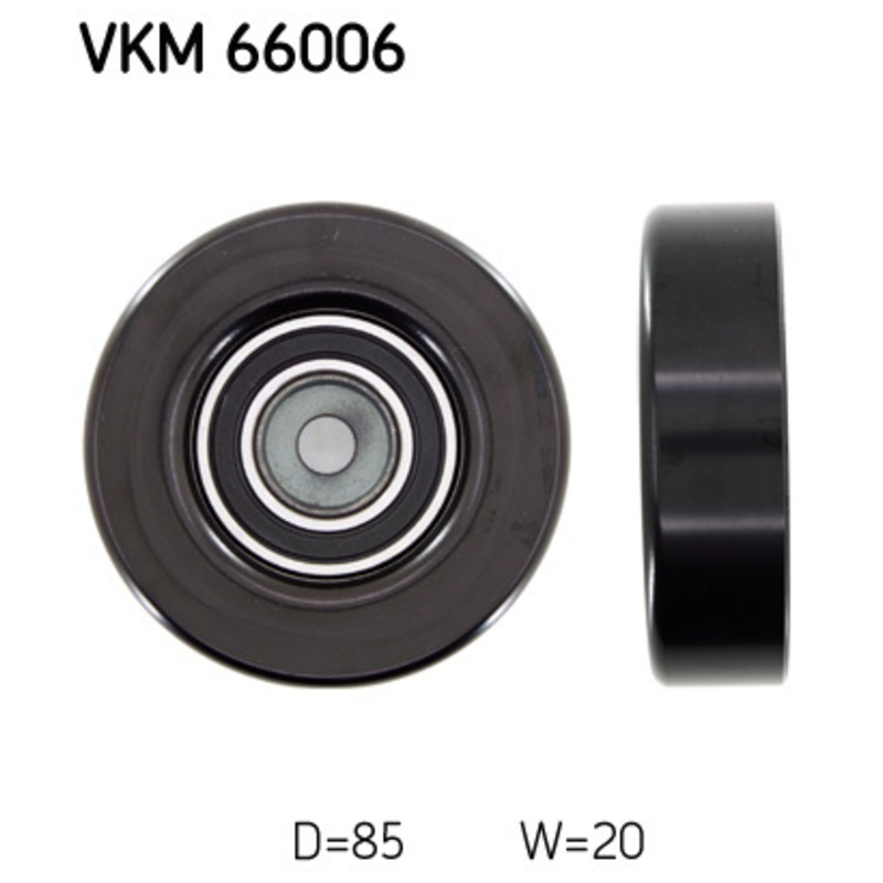 SKF Vratná/vodiaca kladka rebrovaného klinového remeňa VKM66006