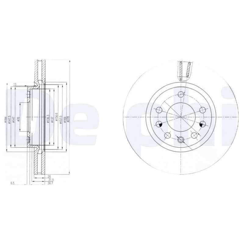 DELPHI Brzdový kotúč BG4149