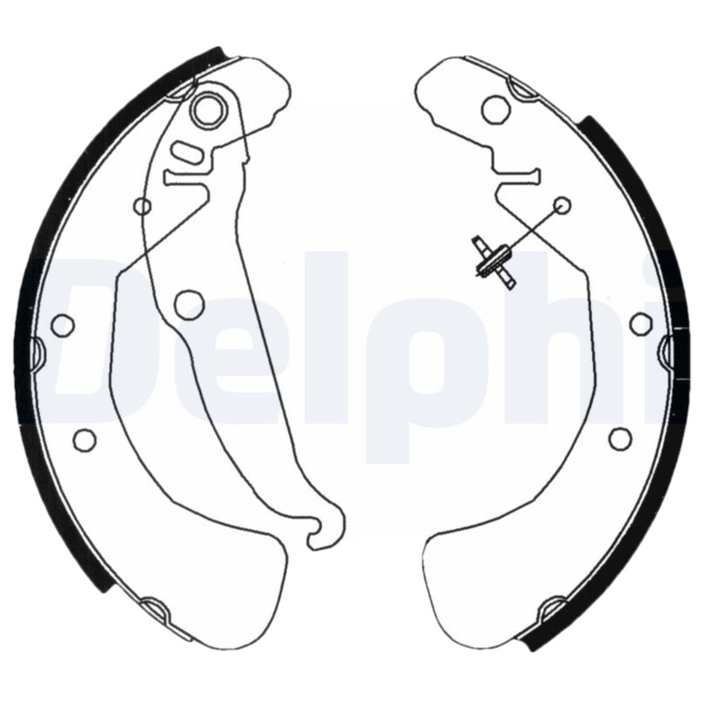 DELPHI Sada brzdových čeľustí LS1829