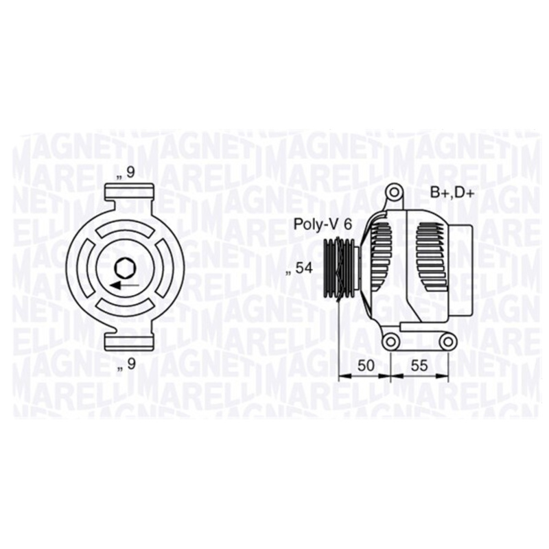 MAGNETI MARELLI Alternátor 063358061010