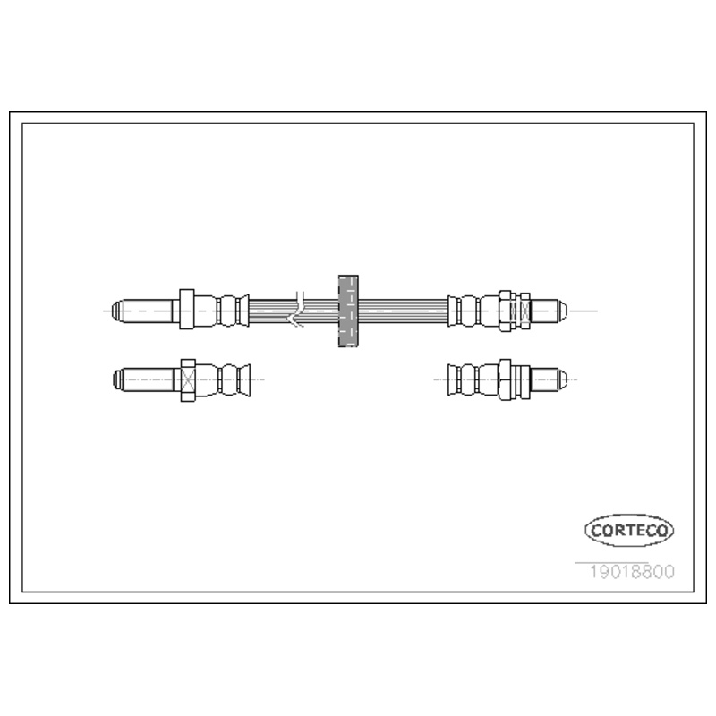 CORTECO Brzdová hadica 19018800