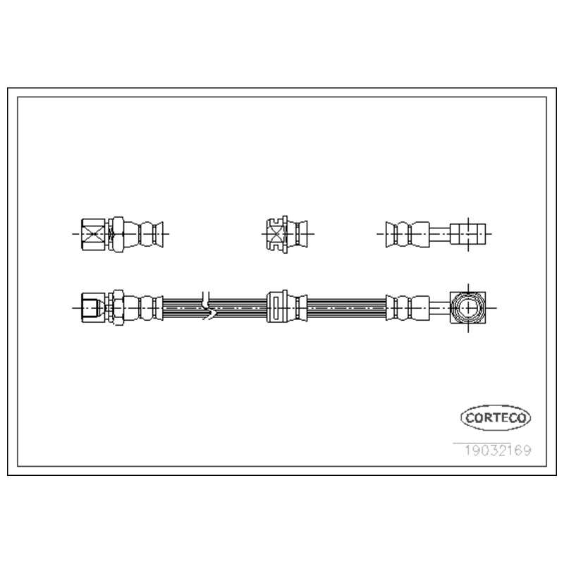 CORTECO Brzdová hadica 19032169