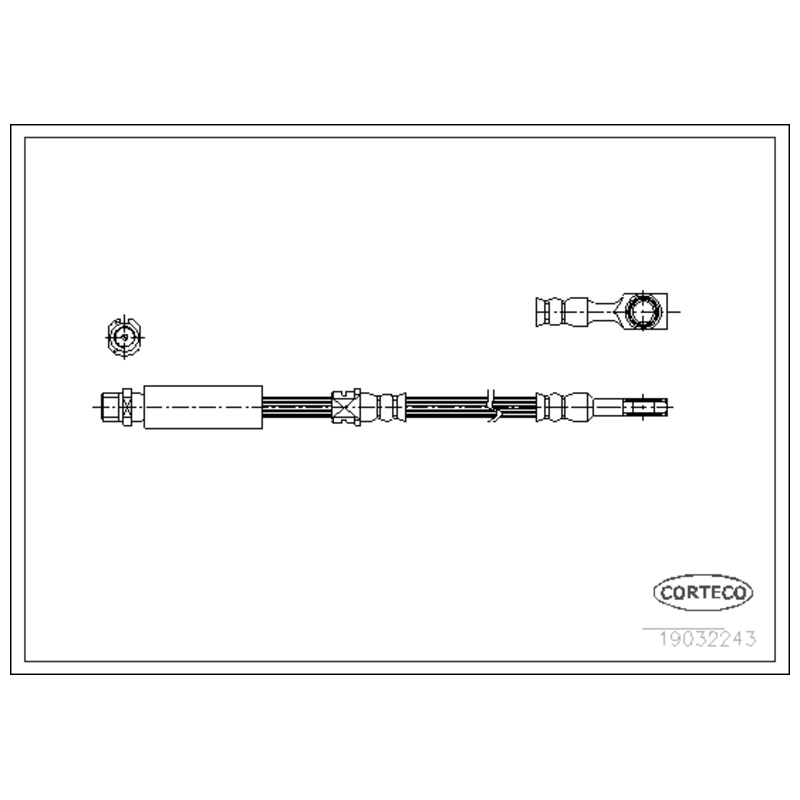 CORTECO Brzdová hadica 19032243