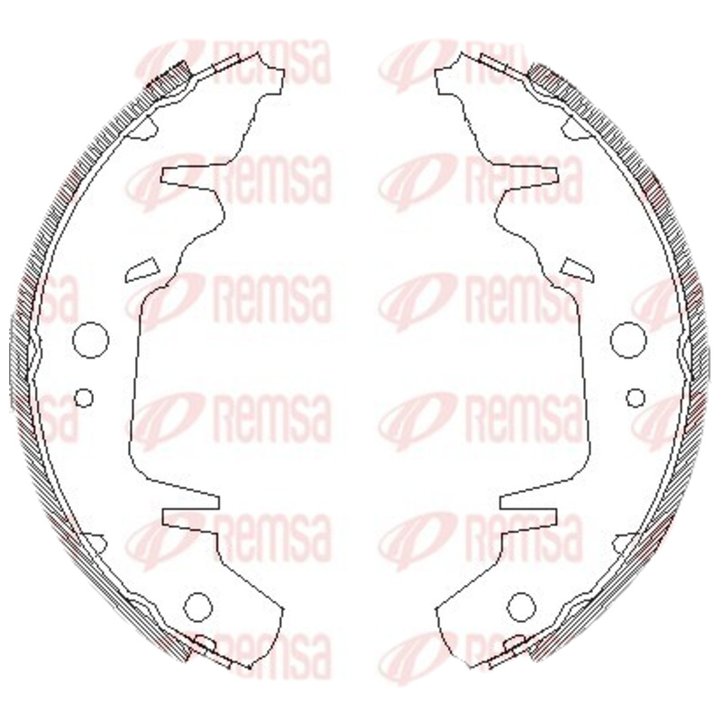 REMSA Brzdové čeľuste 402000
