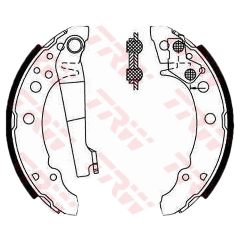 TRW Sada brzdových čeľustí GS8166