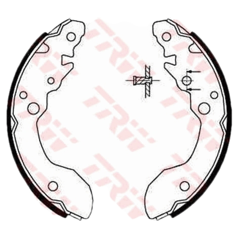 TRW Sada brzdových čeľustí GS8671