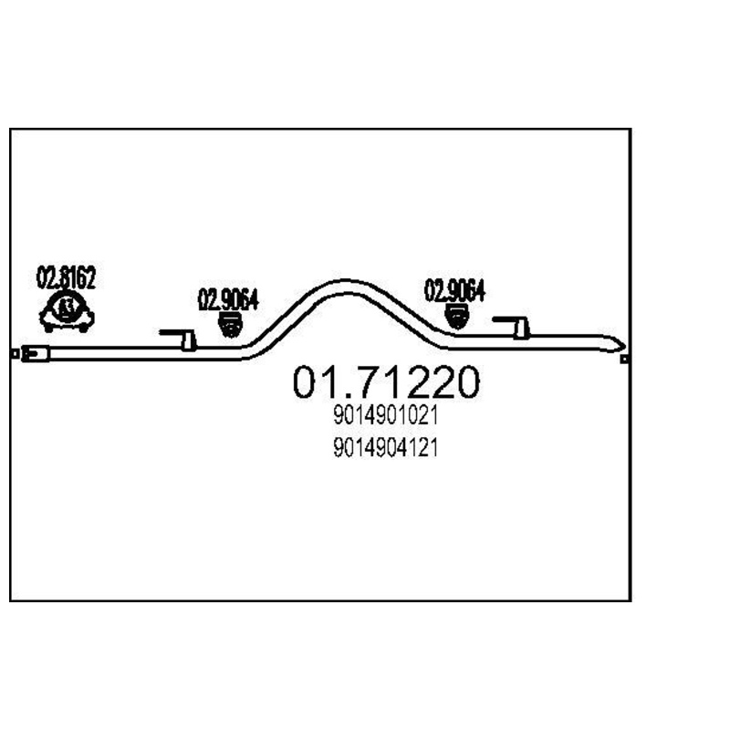 MTS Výfukové potrubie 0171220