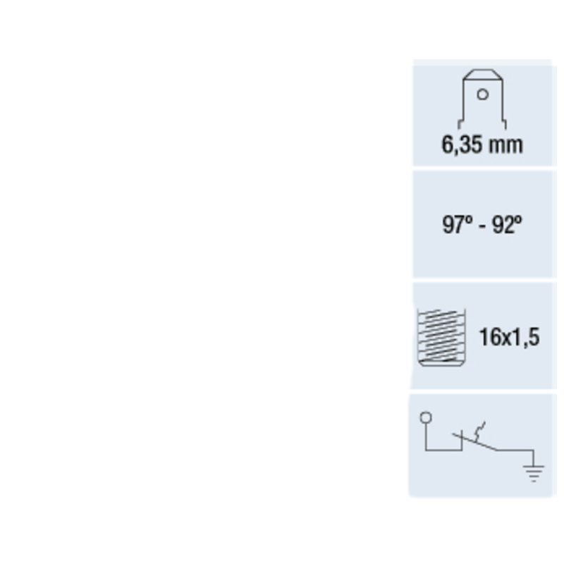 FAE Teplotný spínač ventilátora chladenia 37610