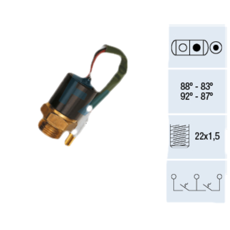 FAE Teplotný spínač ventilátora chladenia 37890