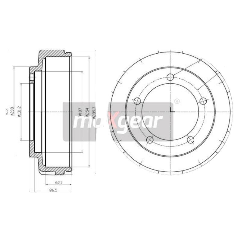 MAXGEAR Brzdový bubon 192305