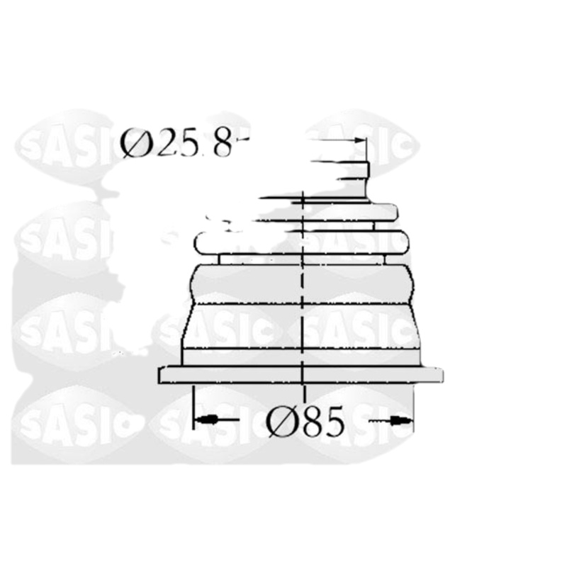 SASIC Manžeta hnacieho hriadeľa - opravná sada 4003408