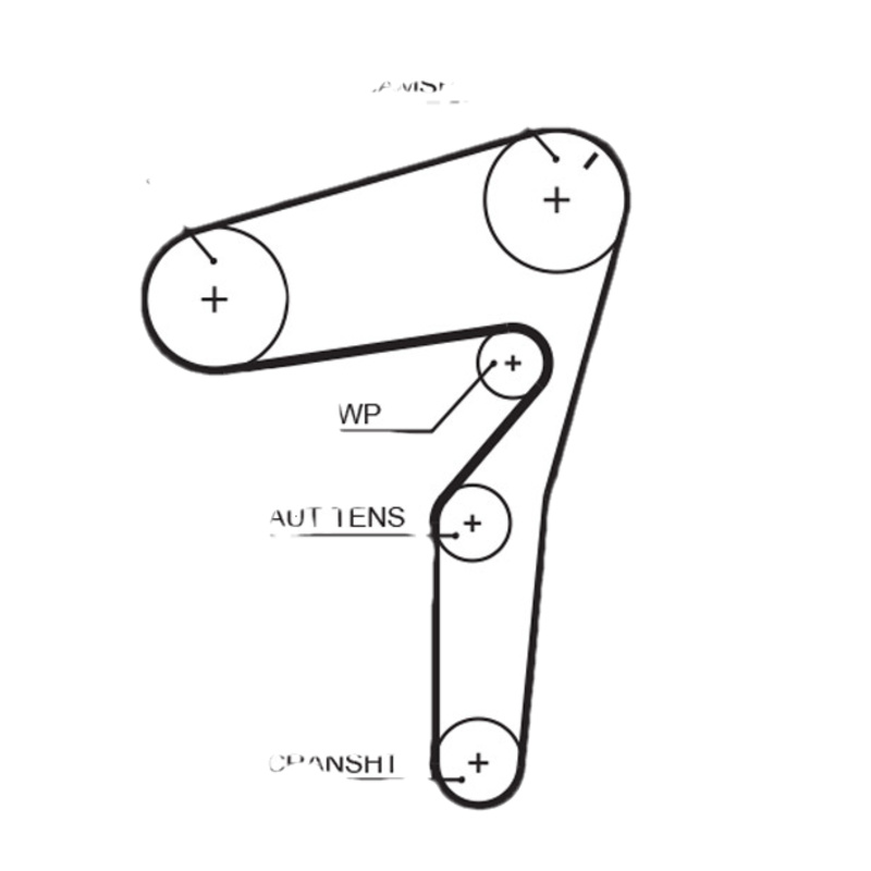 GATES Ozubený remeň 5623XS