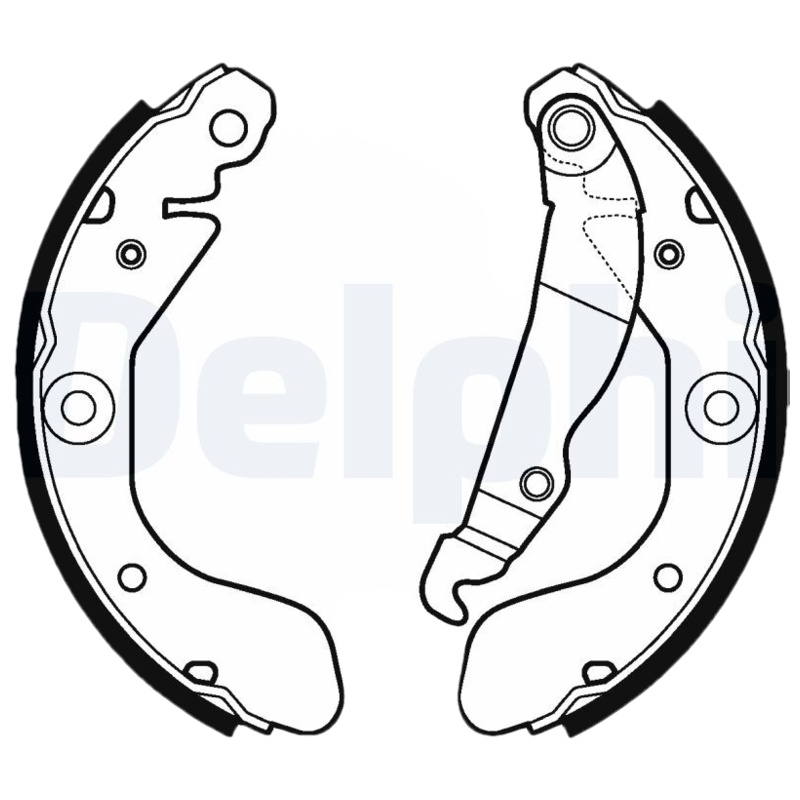 DELPHI Sada brzdových čeľustí LS2114
