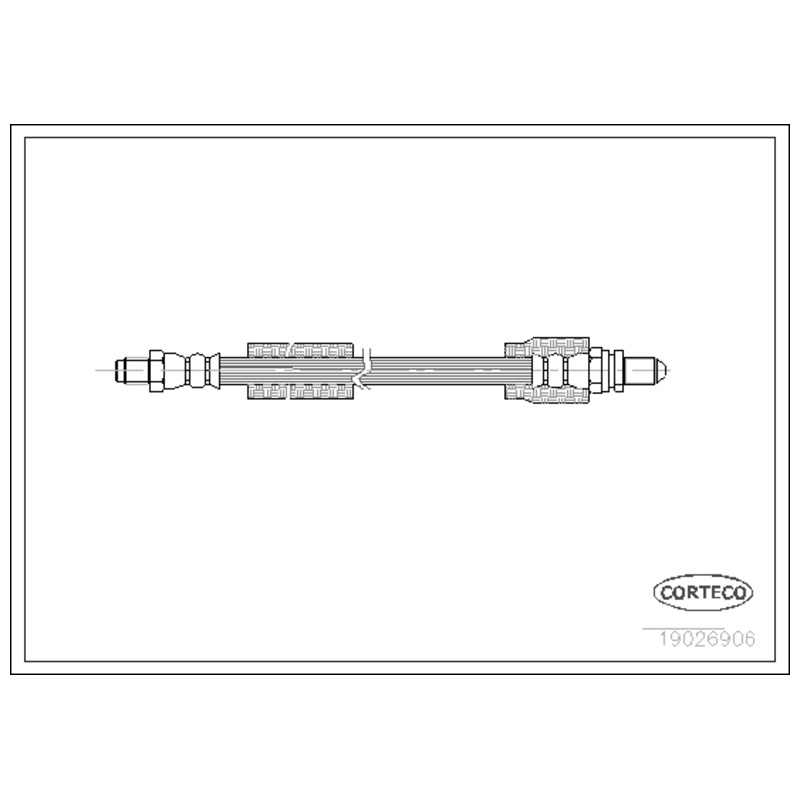 CORTECO Brzdová hadica 19026906