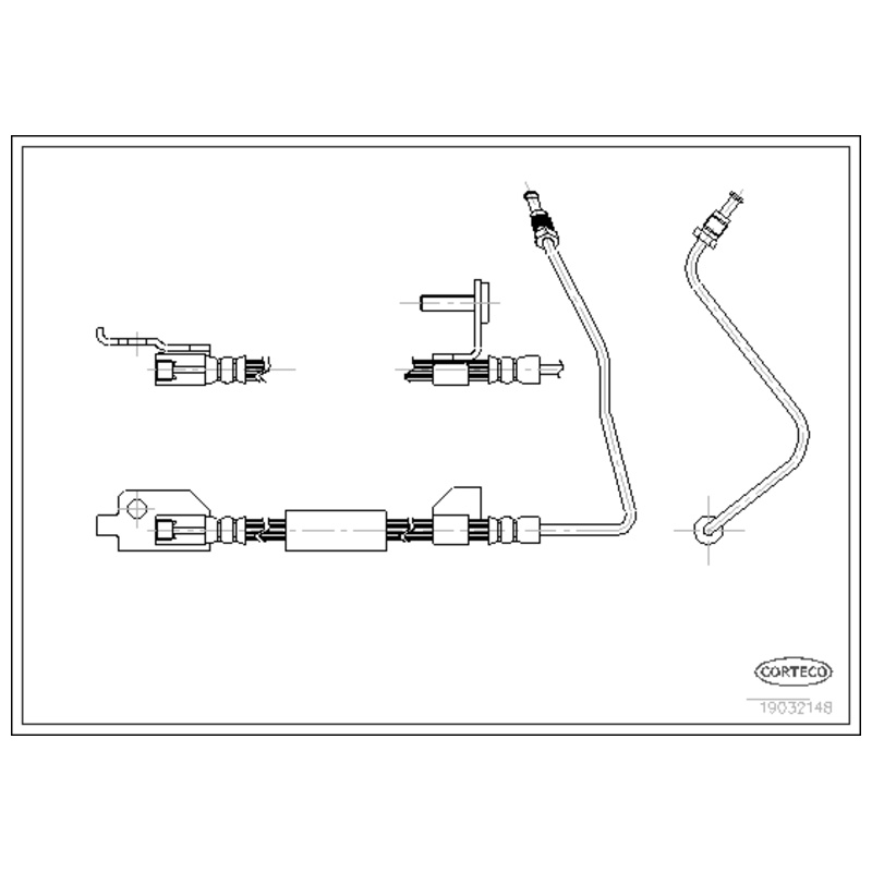 CORTECO Brzdová hadica 19032148