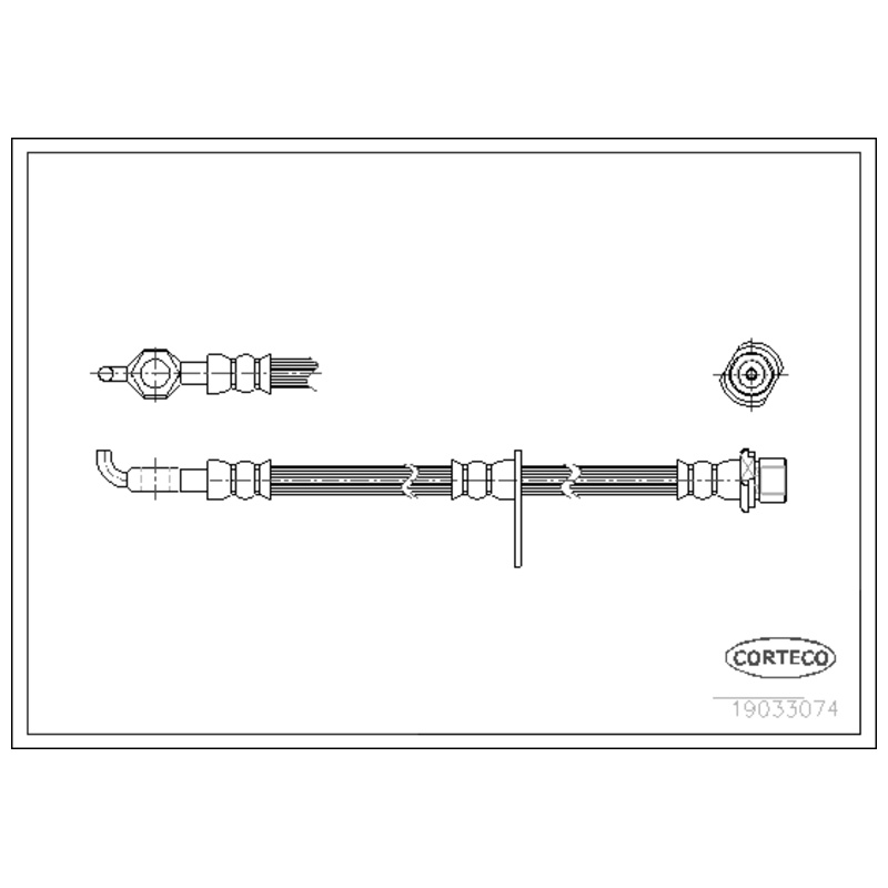 CORTECO Brzdová hadica 19033074
