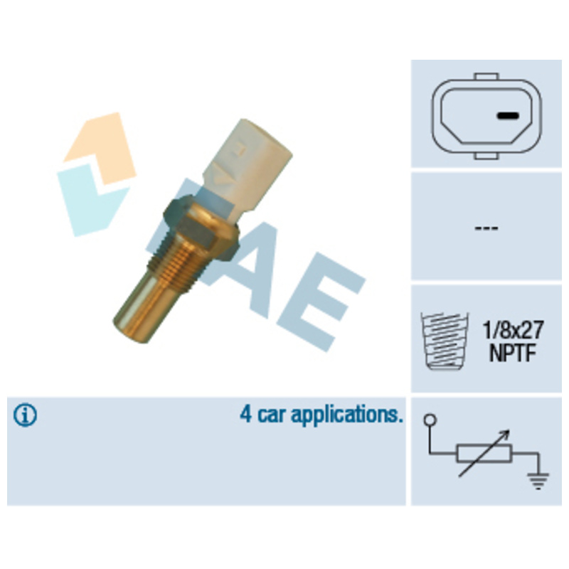 FAE Snímač teploty chladiacej kvapaliny 32630