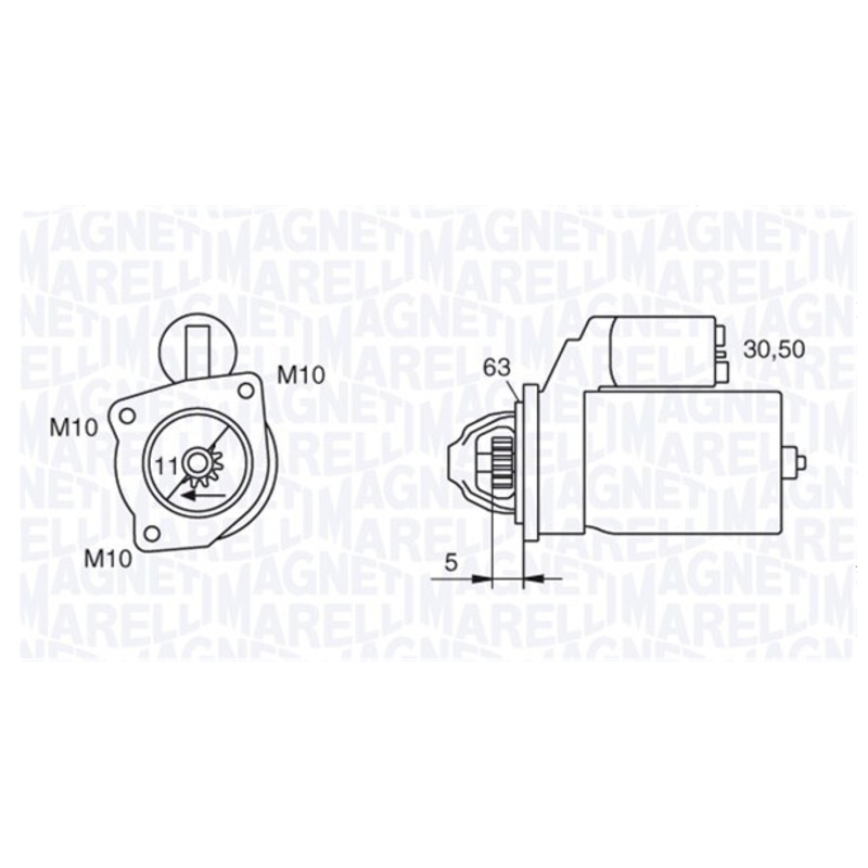 MAGNETI MARELLI Štartér 063721377010