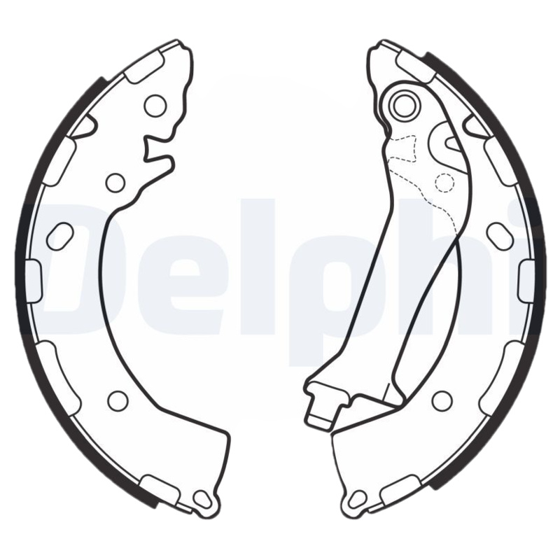 DELPHI Sada brzdových čeľustí LS2150