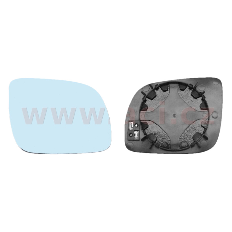 -99 sklo zp. zrcátka s plast. držákem vyhřívané modré (malé 12 cm) P