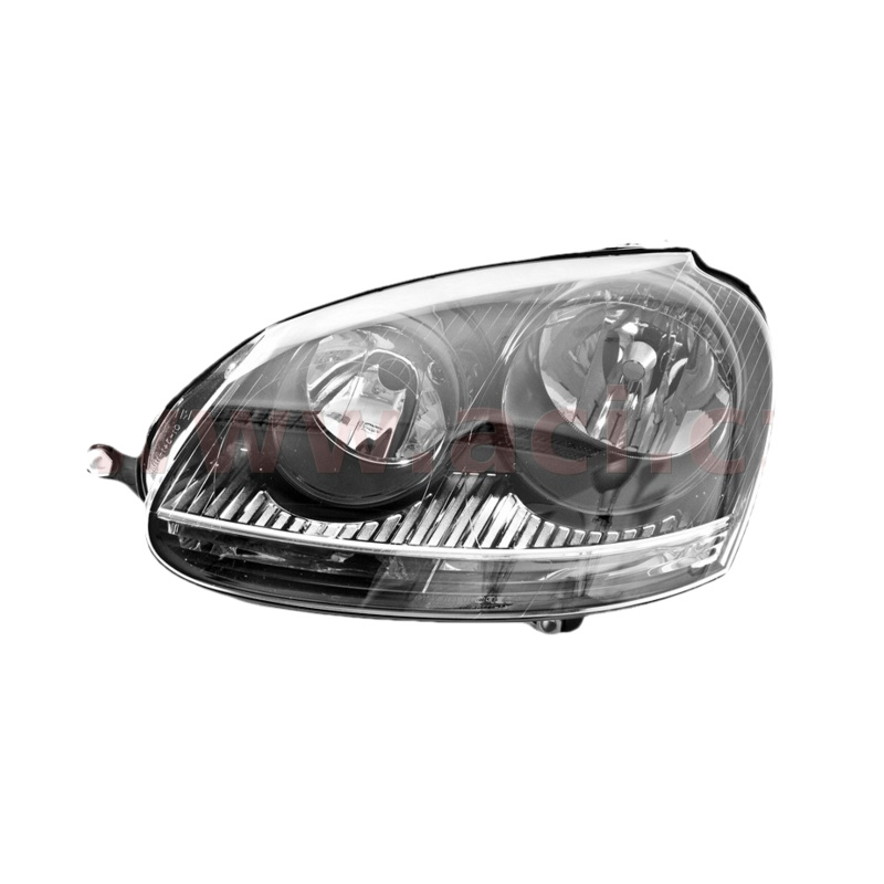 E-shop přední světlo H7+H7 s blikačem (el. ovládané+mot.) černé-chrom. GTi L