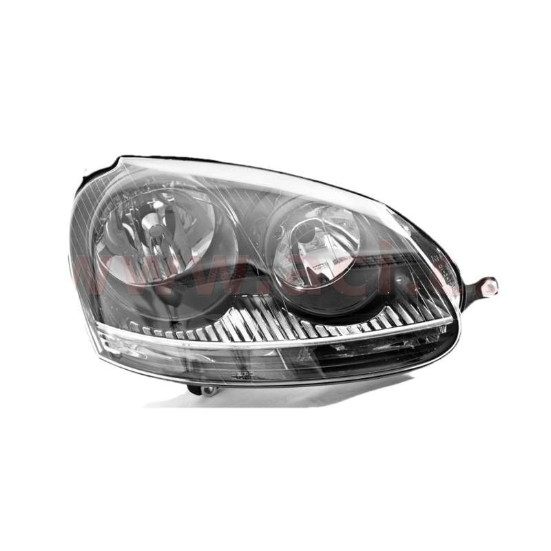 E-shop přední světlo H7+H7 s blikačem (el. ovládané+mot.) černé-chrom. GTi P