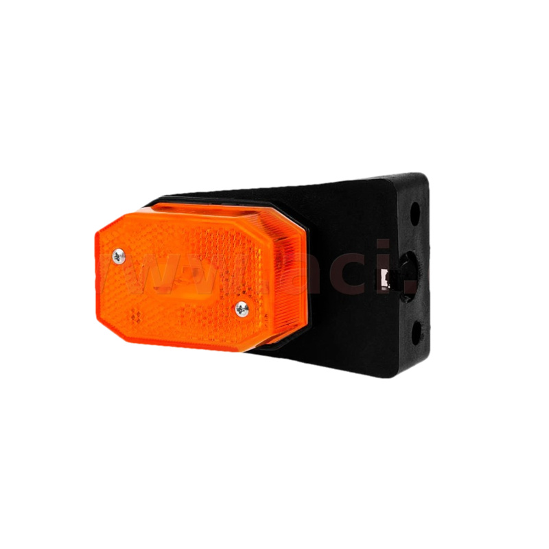 poziční světlo obdélníkové oranžové (140x65 mm) pro žárovku C5W s držákem
