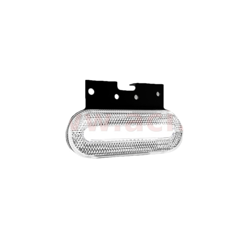 poziční světlo LED oválné bílé (124x75 mm) s odrazkou, s držákem v horní části