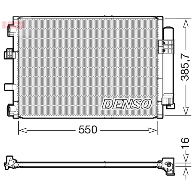 DENSO Kondenzátor klimatizácie DCN10043