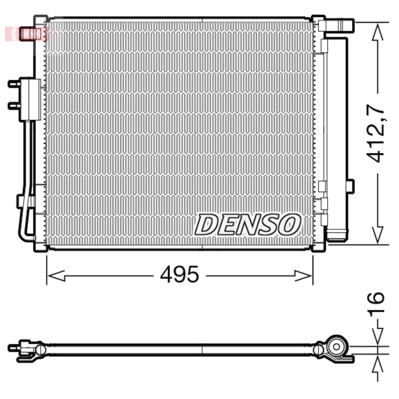 DENSO Kondenzátor klimatizácie DCN41012