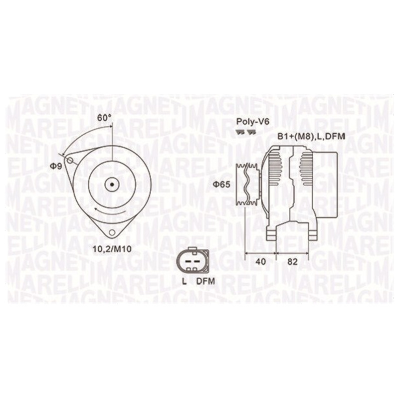 MAGNETI MARELLI Alternátor 063731746010