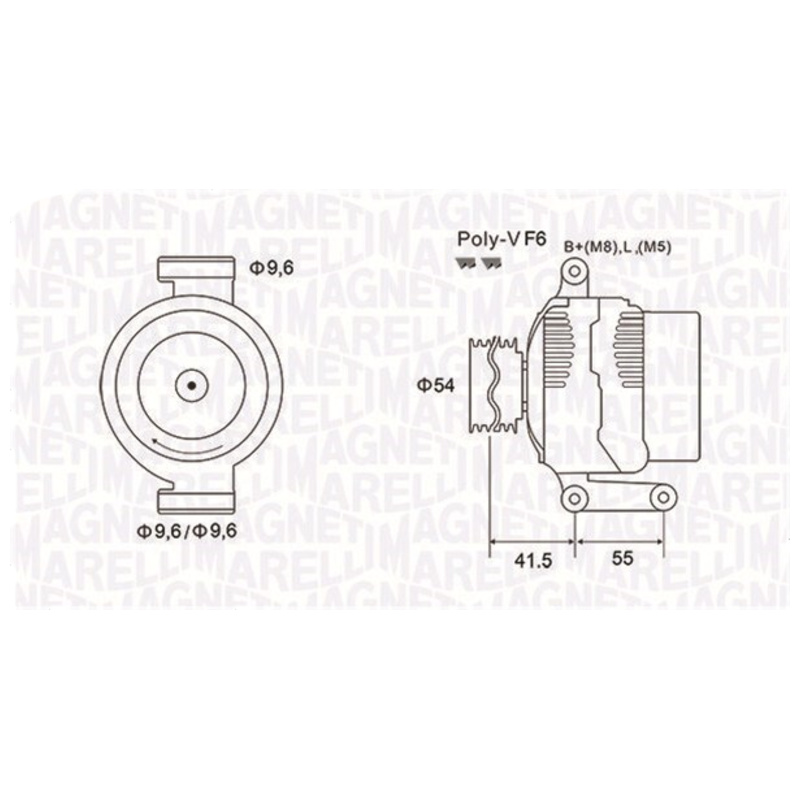 MAGNETI MARELLI Alternátor 063731862010