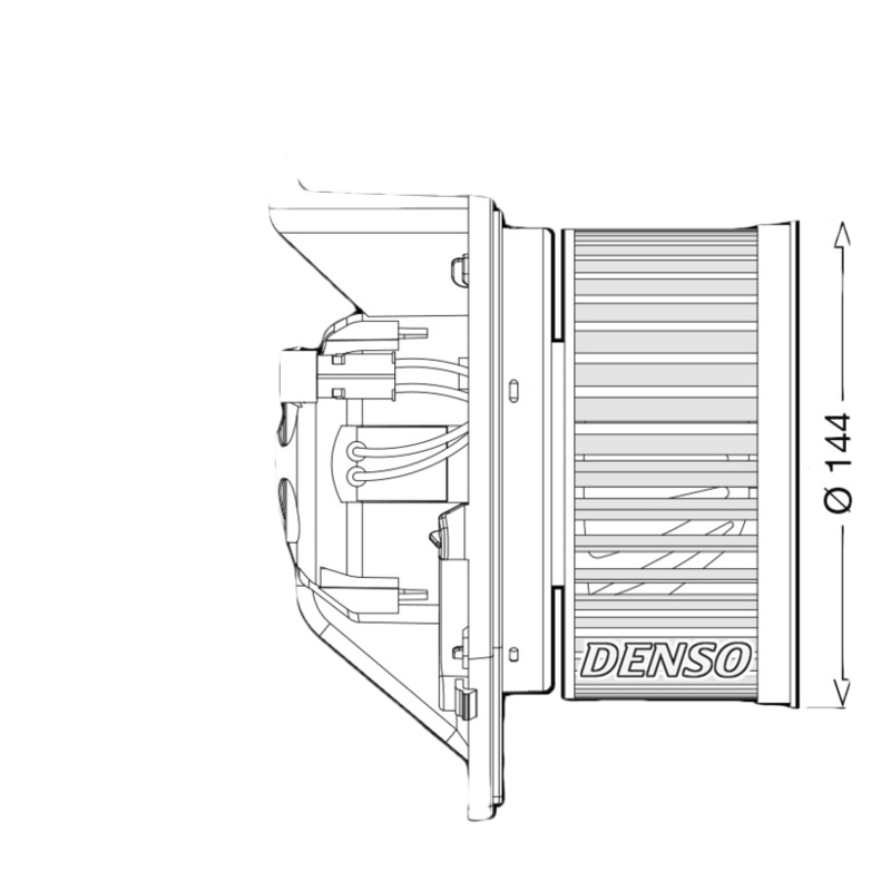 DENSO Vnútorný ventilátor DEA05005