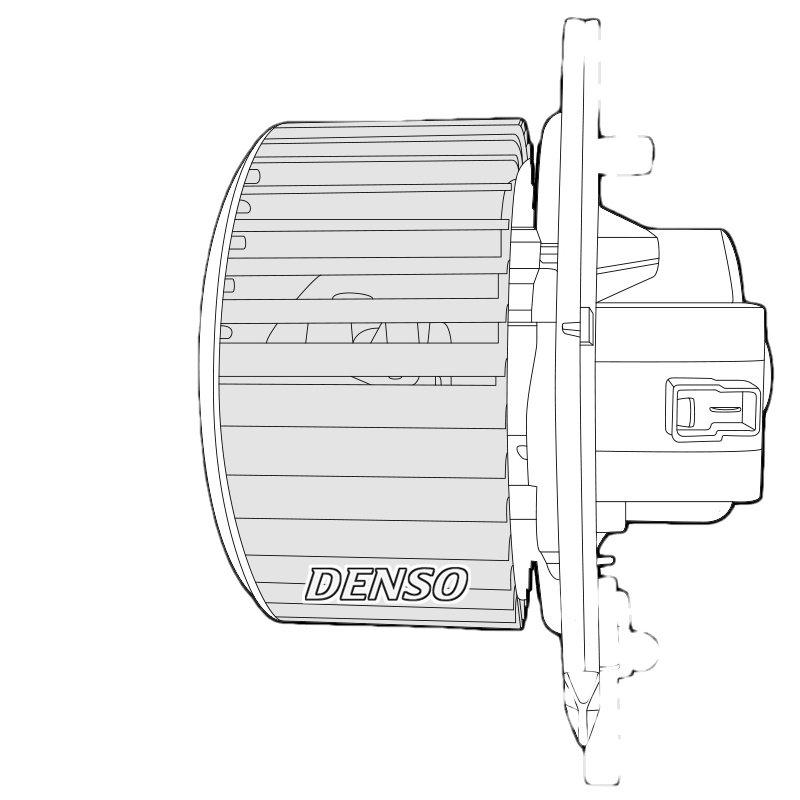DENSO Vnútorný ventilátor DEA12004
