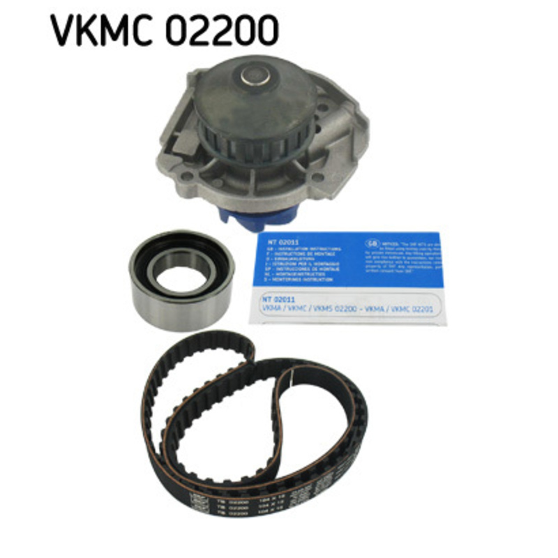 SKF Vodné čerpadlo + sada ozubeného remeňa VKMC02200
