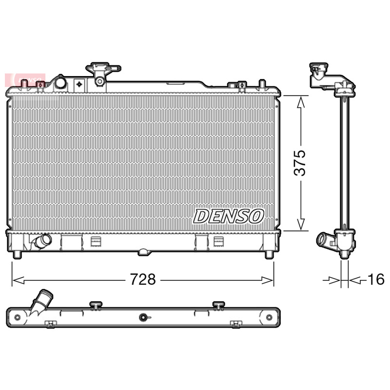 DENSO Chladič motora DRM44033