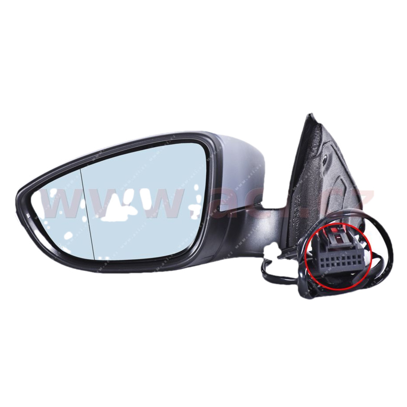 zp. zrcátko el. ovládané vyhřívané asférické s blikačem pro lak (6pinů) L ACI 5740807