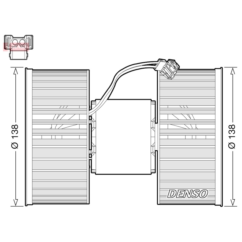 DENSO Vnútorný ventilátor DEA05006