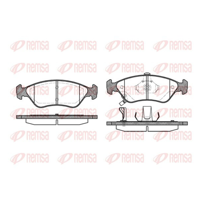 REMSA Sada brzdových platničiek kotúčovej brzdy 064802