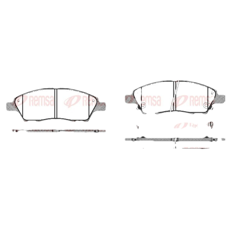 REMSA Sada brzdových platničiek kotúčovej brzdy 121002
