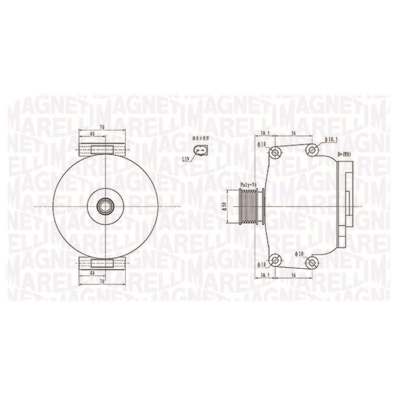 MAGNETI MARELLI Alternátor 063731908010