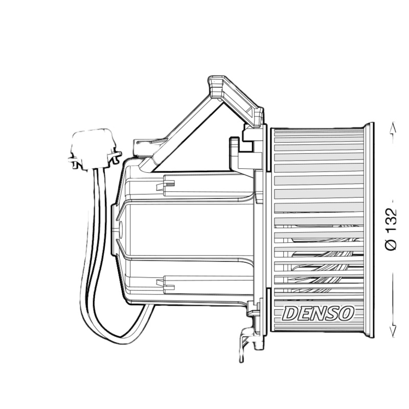 DENSO Vnútorný ventilátor DEA02009