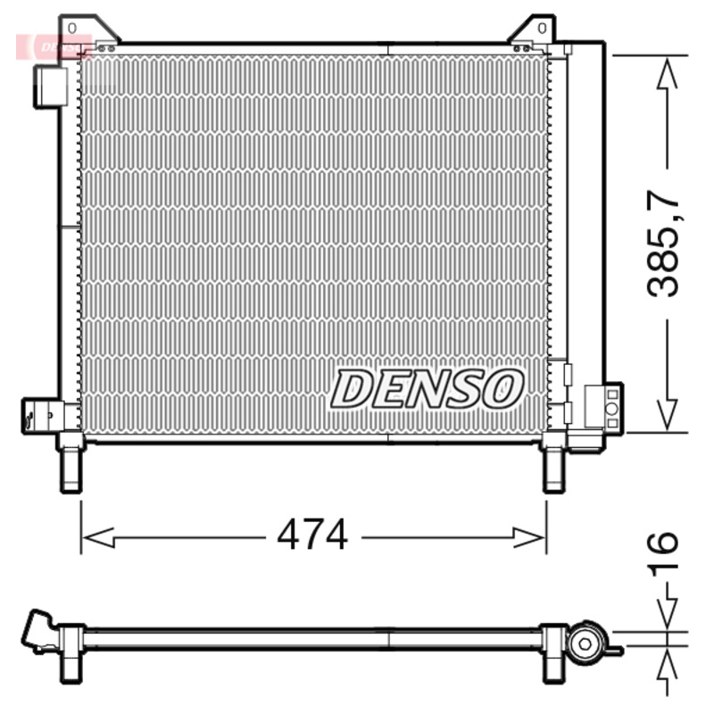 DENSO Kondenzátor klimatizácie DCN46030