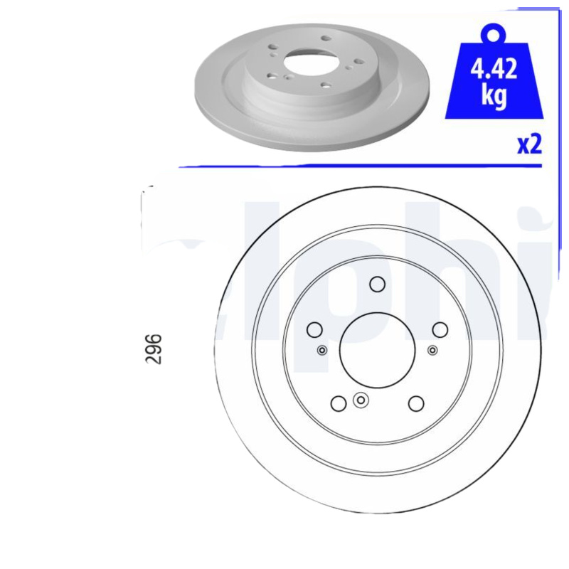 DELPHI Brzdový kotúč BG4992C