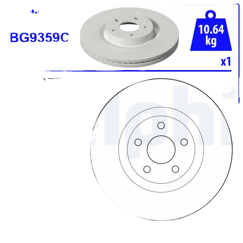 DELPHI Brzdový kotúč BG9359C