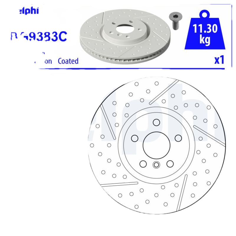 DELPHI Brzdový kotúč BG9383C