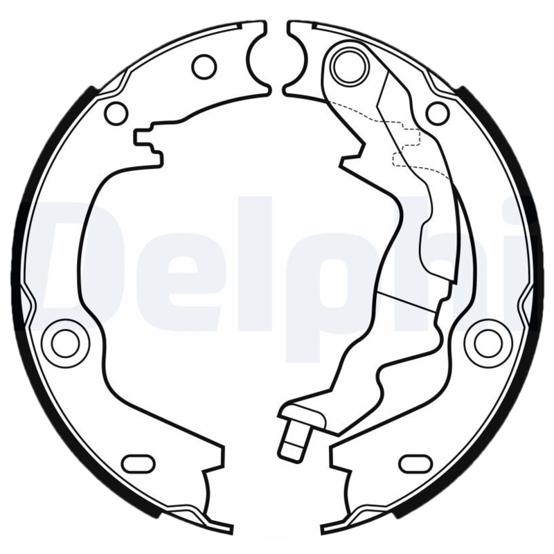 DELPHI Sada brzd. čeľustí parkov. brzdy LS2161
